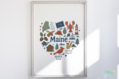 State Doodle Sublimation Clipart Product Image 3