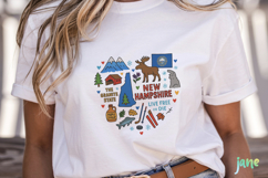 State Doodle Sublimation Clipart Product Image 5