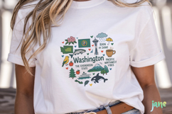 State Doodle Sublimation Clipart Product Image 5