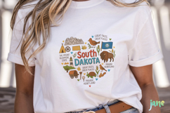 State Doodle Sublimation Clipart Product Image 5