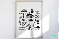State Doodle SVG Sublimation Product Image 2