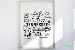 State Doodle SVG Sublimation Product Image 2