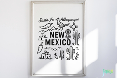 State Doodle SVG Sublimation Product Image 1