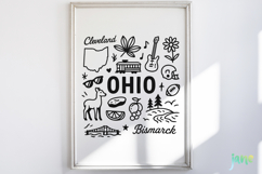 State Doodle SVG Sublimation Product Image 2