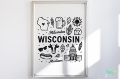 State Doodle SVG Sublimation Product Image 2
