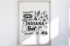 State Doodle SVG Sublimation Product Image 5