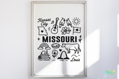 State Doodle SVG Sublimation Product Image 2
