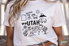 State Doodle SVG Sublimation Product Image 5