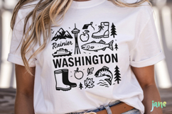 State Doodle SVG Sublimation Product Image 5