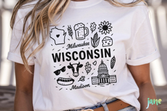 State Doodle SVG Sublimation Product Image 4
