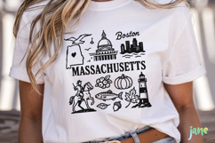 State Doodle SVG Sublimation Product Image 5