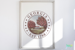 States on Stamps SVG PNG Clipart Product Image 2