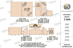 Stationary Supplies Laser Cut. Desk Organizer SVG Product Image 2
