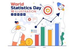 10 World Statistics Day Illustration Product Image 1