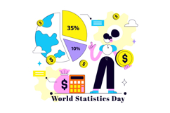 10 World Statistics Day Illustration Product Image 4