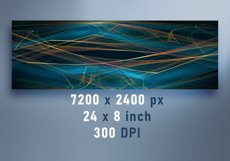 Modern Technology Abstract Ultrawide Background Product Image 2