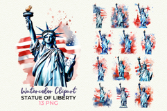 Statue of Liberty 4th of July Clipart 13 Patriotic PNG Product Image 1