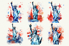 Statue of Liberty 4th of July Clipart 13 Patriotic PNG Product Image 3