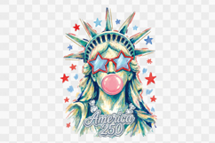 Statue of Liberty America 250 4th of July PNG Sublimation Product Image 1