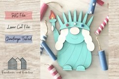 Statue of Liberty Laser Cut File, 4th of July Tiered Tray Product Image 6