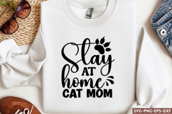 Stay at home cat mom SVG, Cat Mom SVG Product Image 1