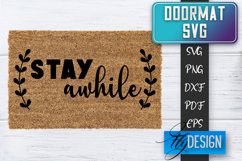 Doormat SVG Design | Welcom Home SVG | Home Decor SVG v.4 Product Image 1