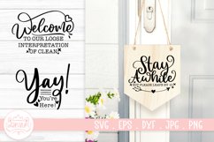 Funny Door Sign SVG Cut File Product Image 1