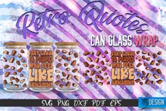 Retro Glass Can Wrap Design | Retro Quotes | SVG File v.5 Product Image 1