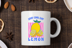 Stay Cool Eat Lemon T-Shirt Design SVG Product Image 3