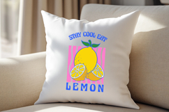 Stay Cool Eat Lemon T-Shirt Design SVG Product Image 4