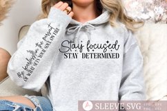 Stay focused stay determined Sleeve SVG Product Image 1