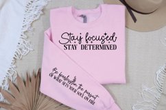 Stay focused stay determined Sleeve SVG Product Image 2