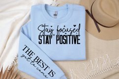 Stay focused stay positive Sleeve SVG Design Product Image 3