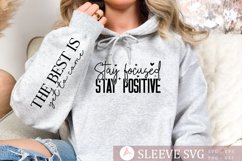 Stay focused stay positive Sleeve SVG Design Product Image 1