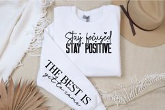 Stay focused stay positive Sleeve SVG Design Product Image 2