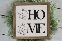 Farmhouse sign lets stay home svg designs Product Image 1