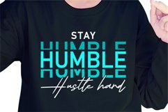 Stay Humble Hustle Hard Stacked SVG, Inspirational SVG Product Image 1
