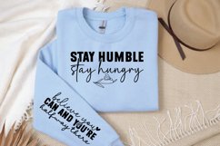 Stay humble stay hungry Sleeve SVG Design Product Image 3