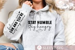 Stay humble stay hungry Sleeve SVG Design Product Image 1