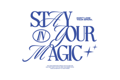 Stay in Your Magic Minimal Typography Quotes for T shir Product Image 1