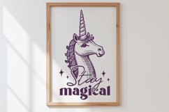 Stay Magical Unicorn SVG PNG | Enchanting Unicorn Clipart Product Image 2