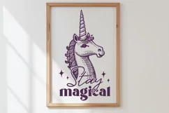 Stay Magical Unicorn SVG PNG | Enchanting Unicorn Clipart Product Image 2