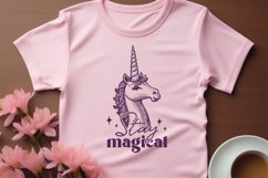 Stay Magical Unicorn SVG PNG | Enchanting Unicorn Clipart Product Image 3