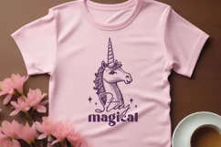 Stay Magical Unicorn SVG PNG | Enchanting Unicorn Clipart Product Image 3