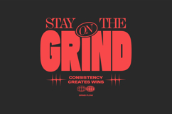 Stay on the Grind Minimal Typography Quotes for T shir Product Image 1