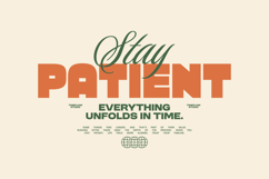 Stay Patient Typography Quotes T-shirt Design Product Image 1