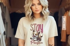 Stay Pawsitive T shirt Design Product Image 1