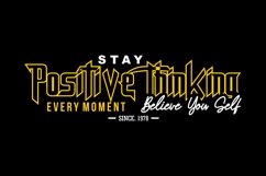 Stay Positive Thinking Every Moment SVG Product Image 1