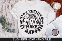 Affirmation Quotes SVG Design - Strive For Progress Not Perf Product Image 4