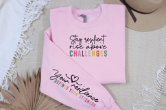 Stay resilient rise above challenges Sleeve SVG Product Image 2
